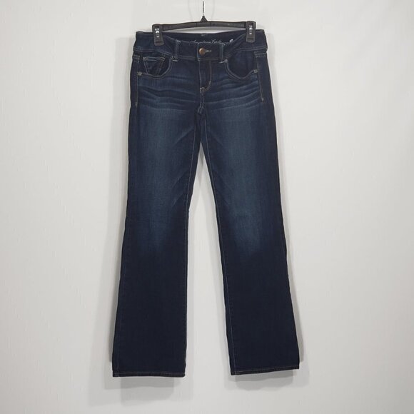 American Eagle  Slim Boot  Dark Wash Jeans  Women's Size 6 Regular - Picture 1 of 4
